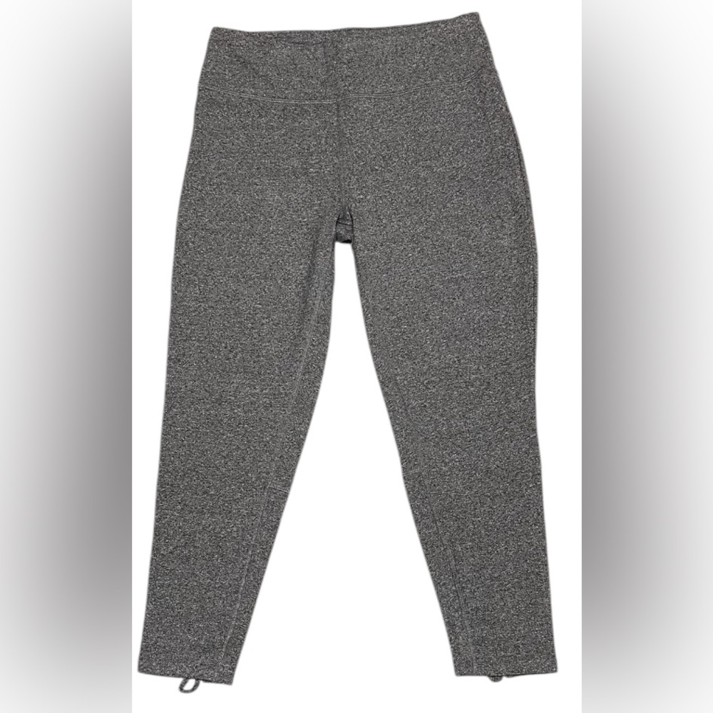DONNA KARAN ACTIVE LEGGINGS PANTS ANKLE WOMEN CUT OUT BACK COLOR GREY SIZE LARGE - Picture 5 of 14